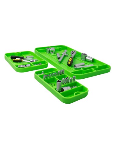 SET DE 3 BANDEJAS DE HERRAMIENTAS FLEXIBLES ANTIDESLIZANTES