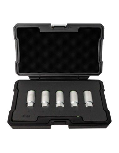 SET 5 LLAVES DE VASO PARA TORNILLOS DE BLOQUEO DE RUEDA TESLA 3, S, X
