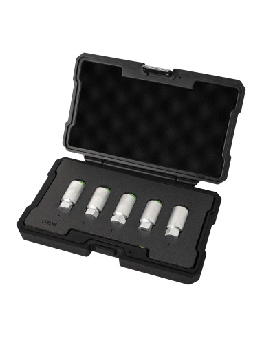 SET 5 LLAVES DE VASO PARA TORNILLOS DE BLOQUEO DE RUEDA TESLA 3, S, X