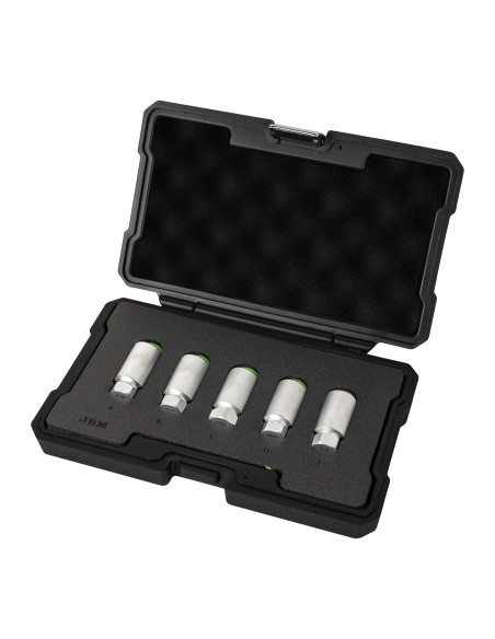 SET 5 LLAVES DE VASO PARA TORNILLOS DE BLOQUEO DE RUEDA TESLA 3, S, X