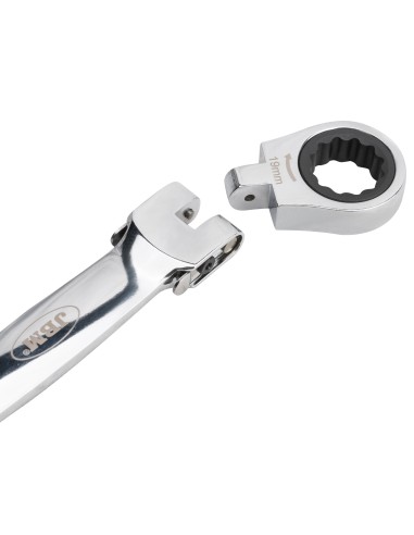 LLAVE DE TRINQUETE CON CABEZAL INTERCAMBIABLE 12 PCS