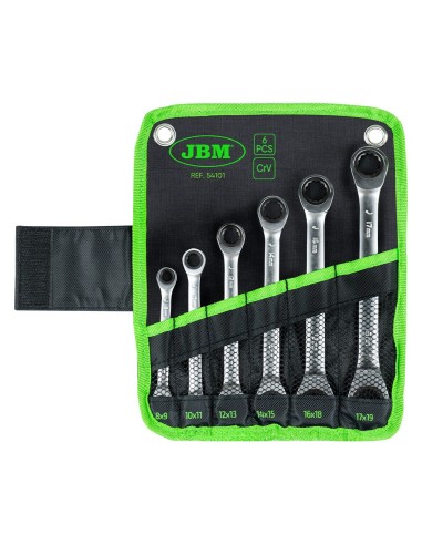 SET DE 6 LLAVES CON TRINQUETE