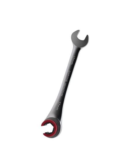 LLAVE DE TRINQUETE CON CABEZAL ABIERTO DE 17MM