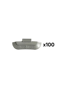 CAJA DE 100 CONTRAPESAS ZINC GRAPA 30GR. ESPECIAL LLANTA UNIVERSAL
