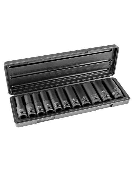 SET DE 11 VASOS DE IMPACTO HEXAGONAL DE 1/2"