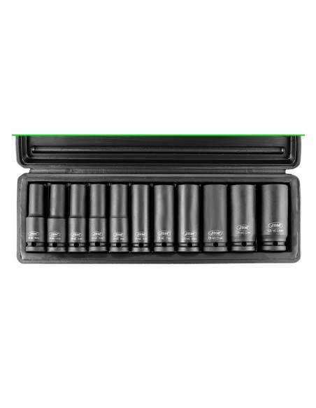 SET DE 11 VASOS DE IMPACTO HEXAGONAL DE 1/2"