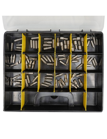 ESTUCHE DE 85 PUNTAS PHILIPS, PLANA, ALLEN Y TORX