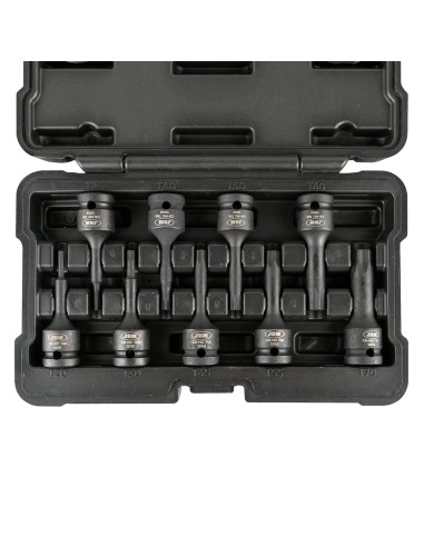 SET DE 9 PUNTAS DE IMPACTO TORX DE 1/2"