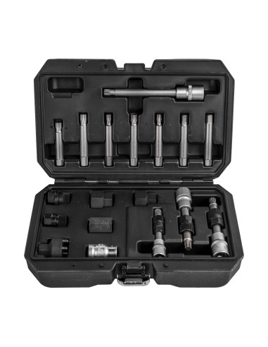 JUEGO DE EXTRACTORES PARA POLEAS DE ALTERNADOR 18PCS