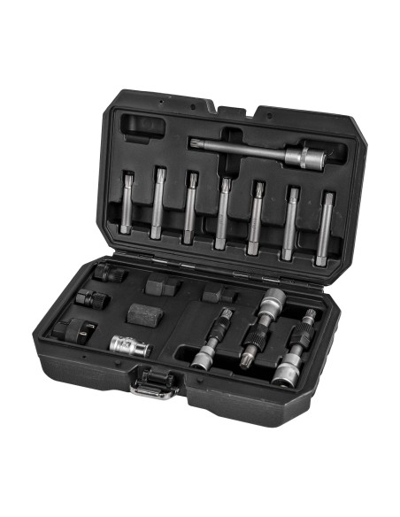 JUEGO DE EXTRACTORES PARA POLEAS DE ALTERNADOR 18PCS