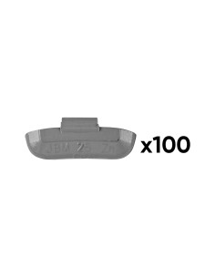 CAJA DE 100 CONTRAPESAS ZINC GRAPA 25GR. ESPECIAL LLANTA UNIVERSAL