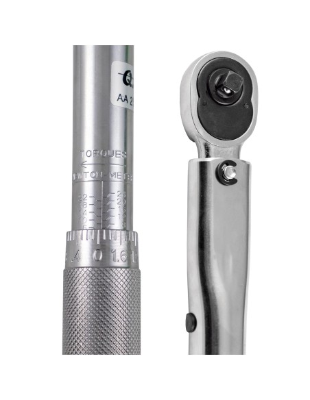 LLAVE DINAMOMÉTRICA DE 1/4" CON TORQUE DE 5-25 NM DE 270MM