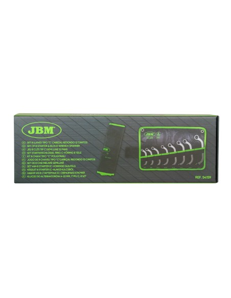 SET DE 8 LLAVES TIPO "C" DE 12 CANTOS
