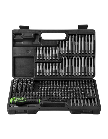 MALETÍN DE 208 PUNTAS Y ADAPTADOR DESTORNILLADOR DE 1/4"