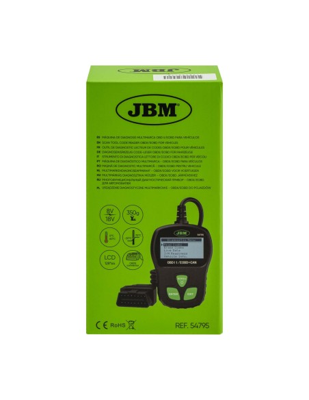 MÁQUINA DE DIAGNOSIS MULTIMARCA OBD II/EOBD PARA VEHÍCULOS