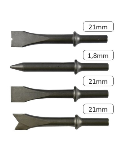ESTUCHE DE 9 PIEZAS CON MARTILLO NEUMÁTICO 1/2"