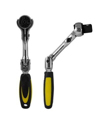 CARRACA DE 1/2" ARTICULADA CON CABEZAL DE 72 DIENTES 172MM