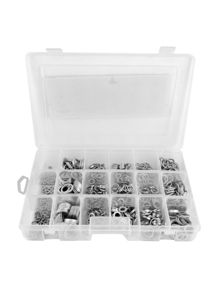 ESTUCHE DE ARANDELAS DE ALUMINIO 900PCS