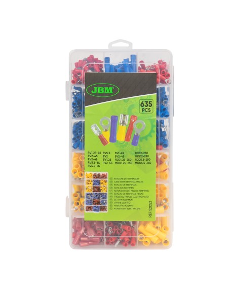 ESTUCHE DE TERMINALES 635PCS