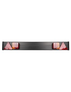 BARRA PARA REMOLQUE DE 1100X140MM CON 2 PILOTOS Y 2 CATAREFLECTANTES TRIANGULARES