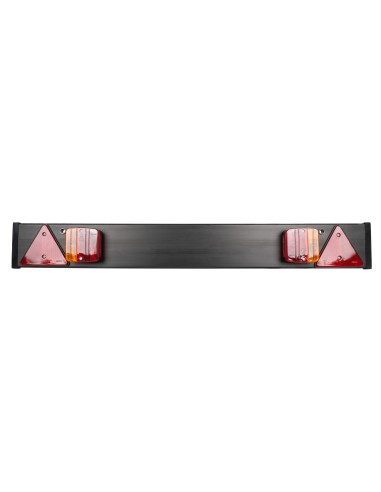 BARRA PARA REMOLQUE DE 1100X140MM CON 2 PILOTOS Y 2 CATAREFLECTANTES TRIANGULARES