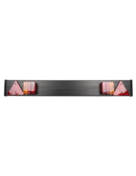 BARRA PARA REMOLQUE DE 1100X140MM CON 2 PILOTOS Y 2 CATAREFLECTANTES TRIANGULARES