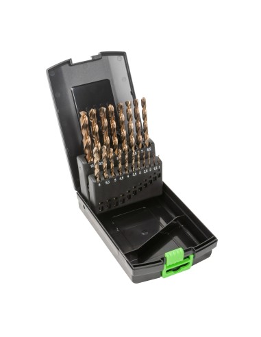 ESTUCHE DE BROCAS HELICOIDALES 1-10MM COBALTO