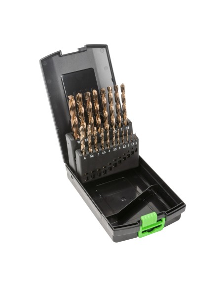ESTUCHE DE BROCAS HELICOIDALES 1-10MM COBALTO