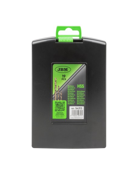 ESTUCHE DE BROCAS HELICOIDALES 1-10MM COBALTO