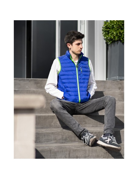 CHALECO VERDE-AZUL T.M