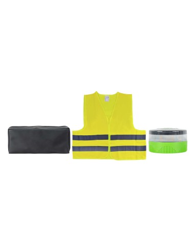 KIT DE EMERGENCIA - BOLSA PVC + BALIZA + CHALECO