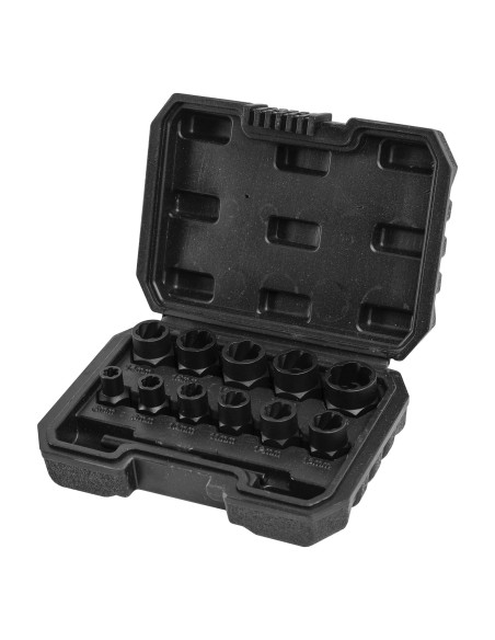 SET DE VASOS TWIST DE 3/8" PARA EXTRACCIÓN DE TUERCAS/TORNILLOS DE SEGURIDAD