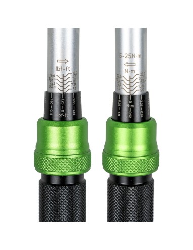 LLAVE DINAMOMÉTRICA DE 1/4" CON TORQUE DE 5-25 NM