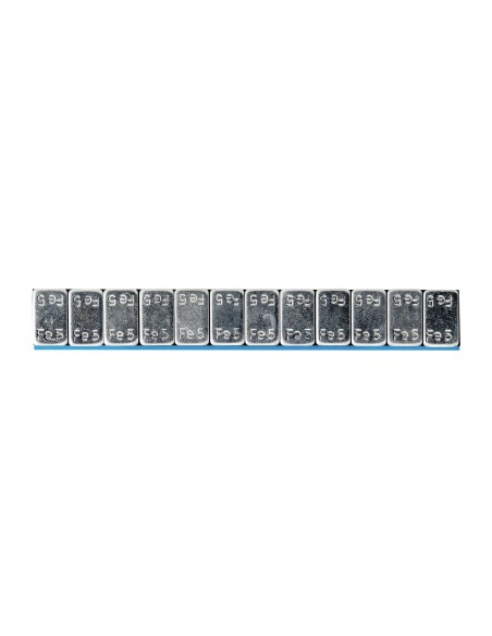 CAJA DE 100 CONTRAPESAS ADHESIVAS DE HIERRO - 60GR. (12X5G)