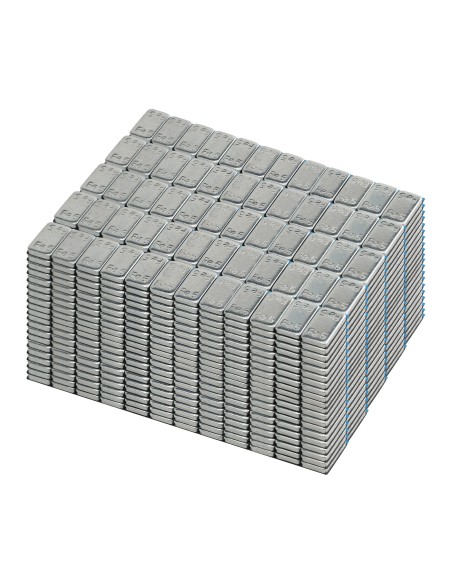 CAJA DE 100 CONTRAPESAS ADHESIVAS DE HIERRO - 60GR. (12X5G)