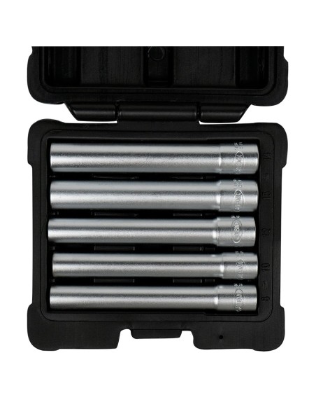 SET DE 5 VASOS 3/8" HEXAGONALES EXTRALARGOS