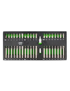 SET DE 42 PIEZAS PARA TORNILLOS HEX, 12 CANTOS Y TORX