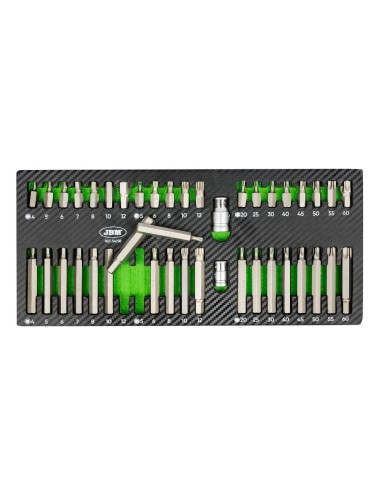 SET DE 42 PIEZAS PARA TORNILLOS HEX, 12 CANTOS Y TORX