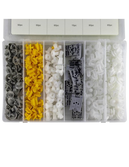 ESTUCHE DE CLIPS PLÁSTICOS RENAULT 300PCS