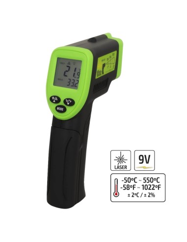 TERMÓMETRO LÁSER -50° A 550°C
