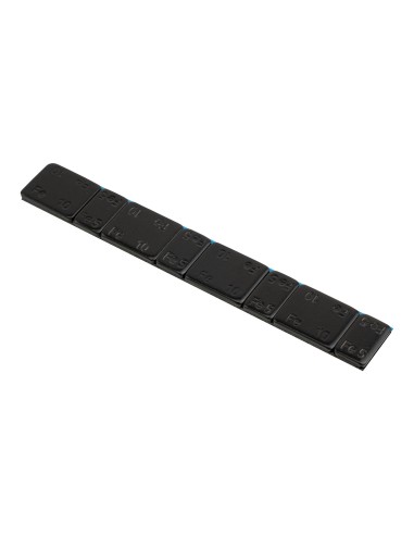 CAJA DE 100 CONTRAPESAS ADHESIVAS DE HIERRO - 60GR. (4X10G + 4X5G) - NEGRO