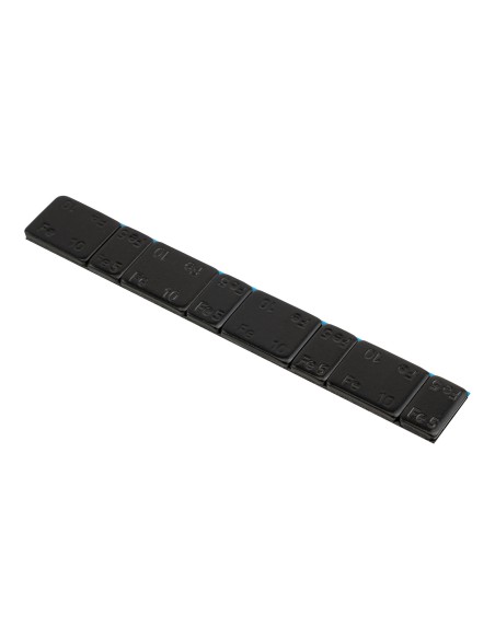 CAJA DE 100 CONTRAPESAS ADHESIVAS DE HIERRO - 60GR. (4X10G + 4X5G) - NEGRO