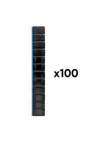CAJA DE 100 CONTRAPESAS ADHESIVAS DE HIERRO 60GR (12X5G) NEGRO