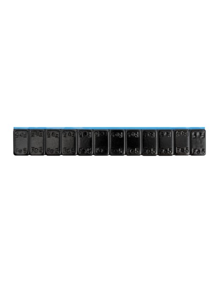 CAJA DE 100 CONTRAPESAS ADHESIVAS DE HIERRO 60GR (12X5G) NEGRO