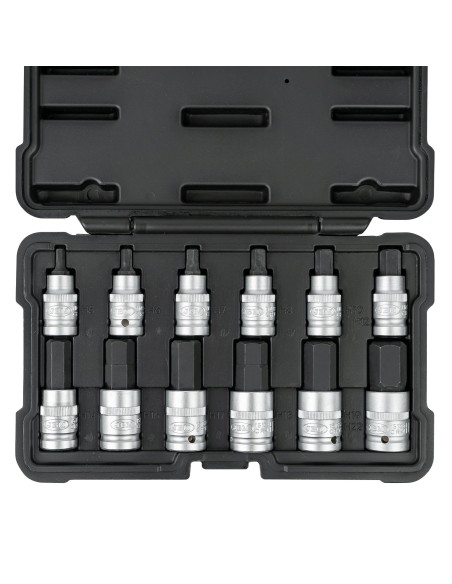 SET DE 12 PUNTAS HEXAGONALES DE 1/2"