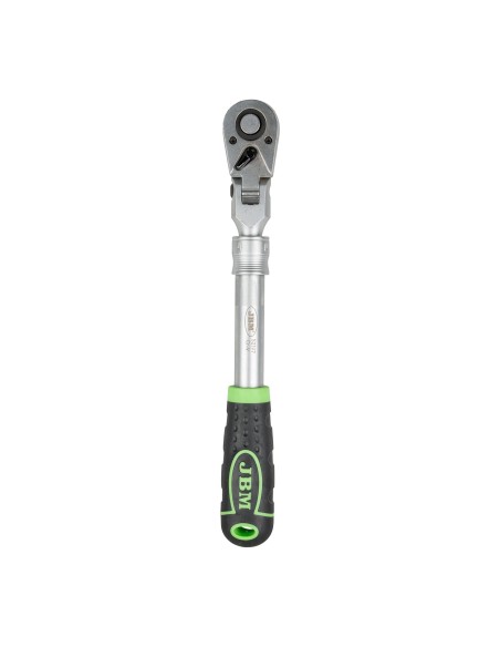 CARRACA DE 1/2" EXTENSIBLE DE 325-425MM CON CABEZAL ARTICULADO DE 72 DIENTES