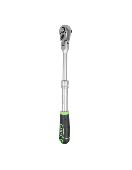CARRACA DE 1/2" EXTENSIBLE DE 325-425MM CON CABEZAL ARTICULADO DE 72 DIENTES