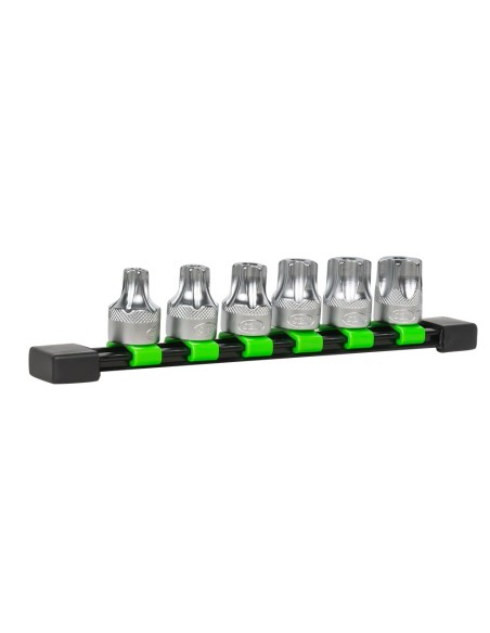 JUEGO DE 6 PUNTAS TORX INVIOLABLE CON VASO DE 1/2"