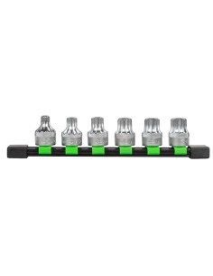 JUEGO DE 6 DE PUNTAS XZN DE 12 DIENTES INVIOLABLE CON VASO DE 1/2"