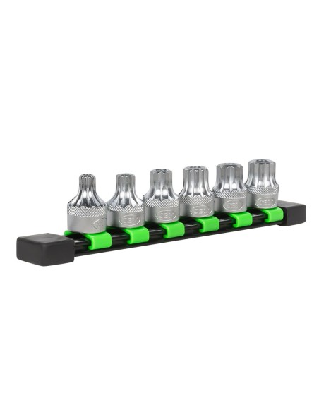 JUEGO DE 6 DE PUNTAS XZN DE 12 DIENTES INVIOLABLE CON VASO DE 1/2"
